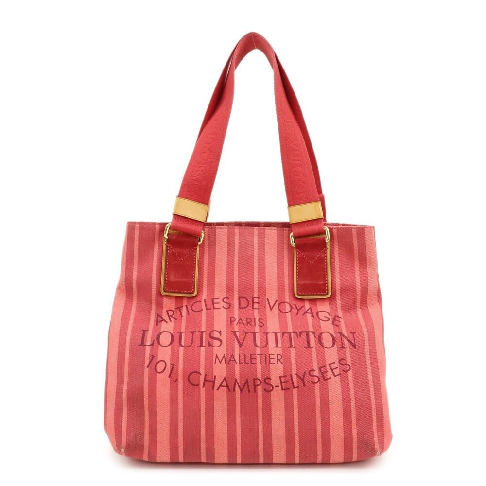 Louis Vuitton Plan Soleil Cabas PM Canvas Tote Bag Red